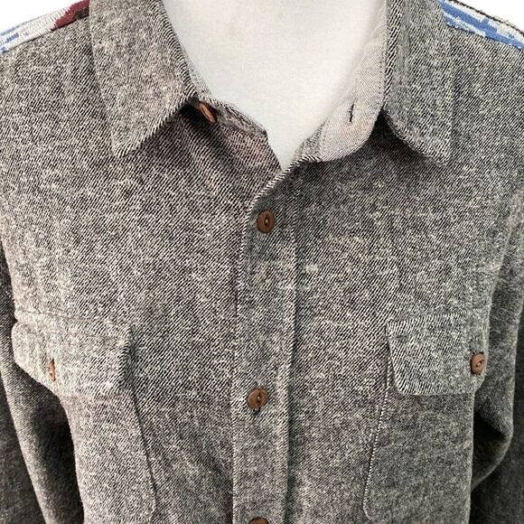 BellField Cotton Linen Blend Long-sleeved Button Down Shirt - Picture 3 of 12